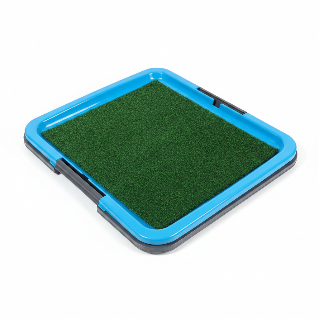 Blue Pet Potty Tray - Top Angle