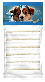 Orgo Rawhide Sticks For Dog Puppy Dental Oral Care 6 PC.