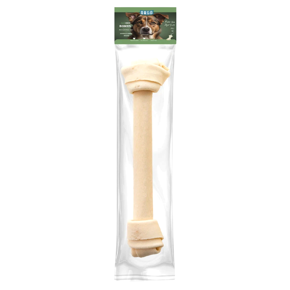Orgo Rawhide Bones For Dog Dental Oral Care 1 PC XXXL.