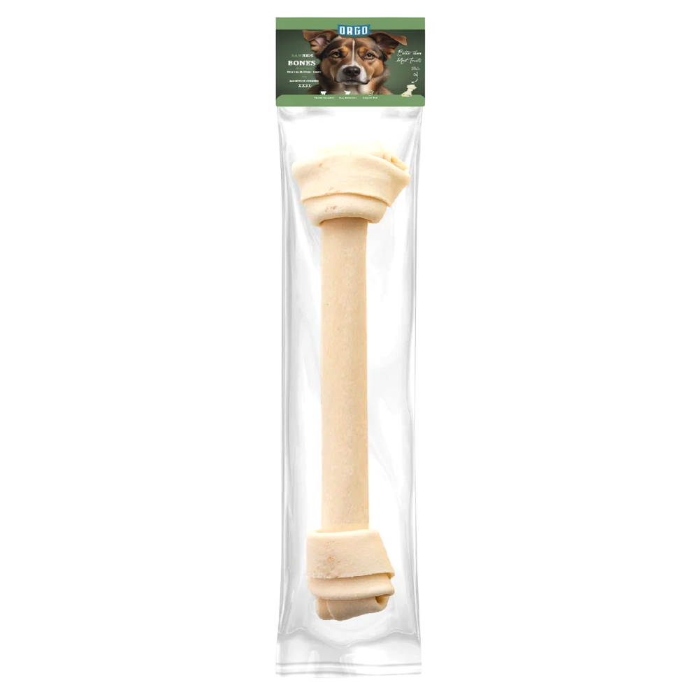 Orgo Rawhide Bones For Dog Dental Oral Care 1 PC XXXL.