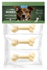Orgo Rawhide Bones For Dog Dental Oral Care 3 PC Medium.