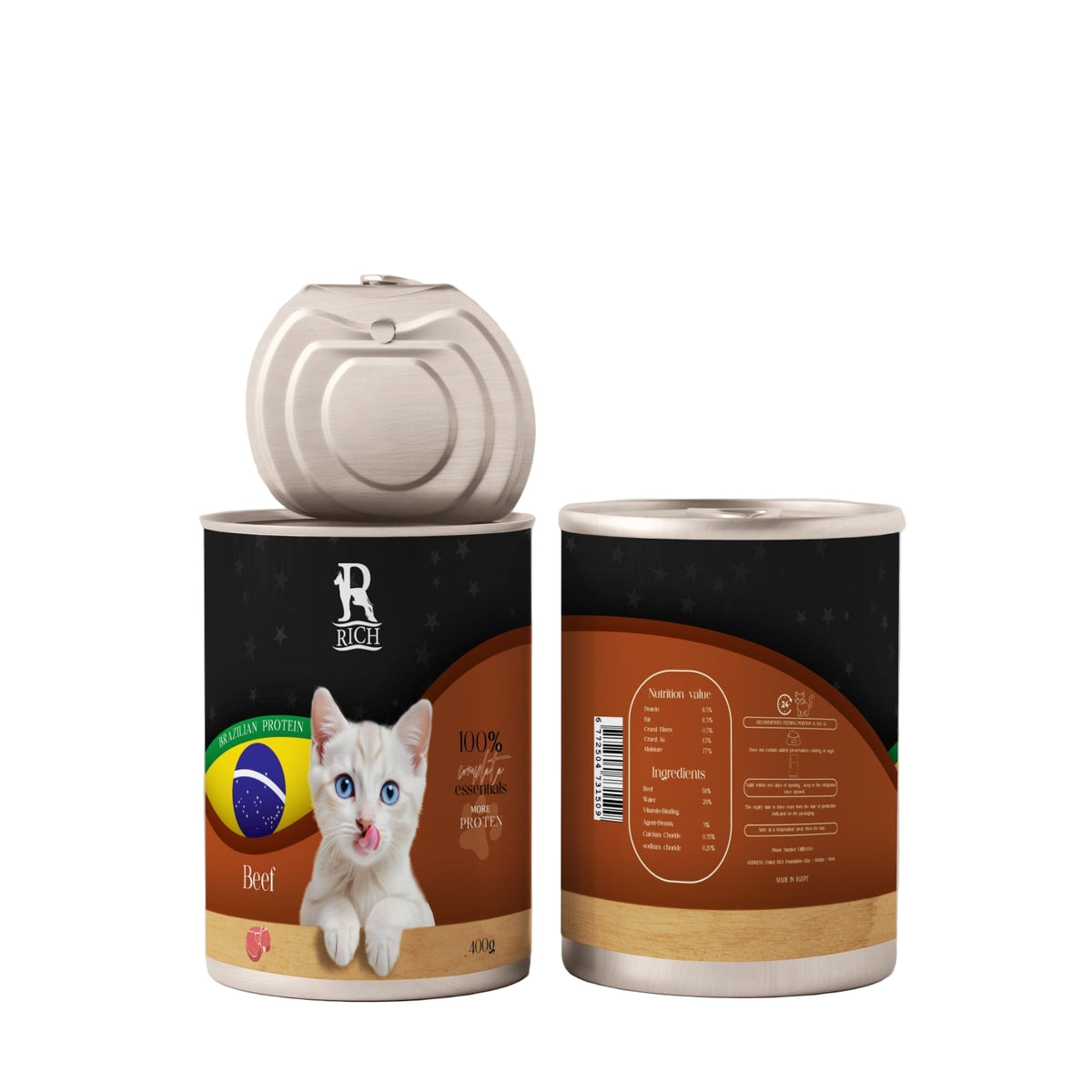 rich cat food - beef - 400 g.
