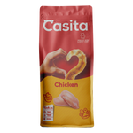 Casita chicken dog food package on a white background