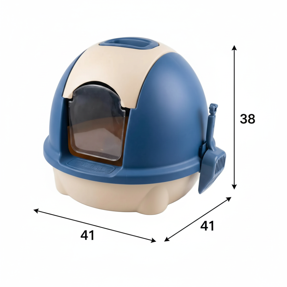 Cat litter box with dimensions