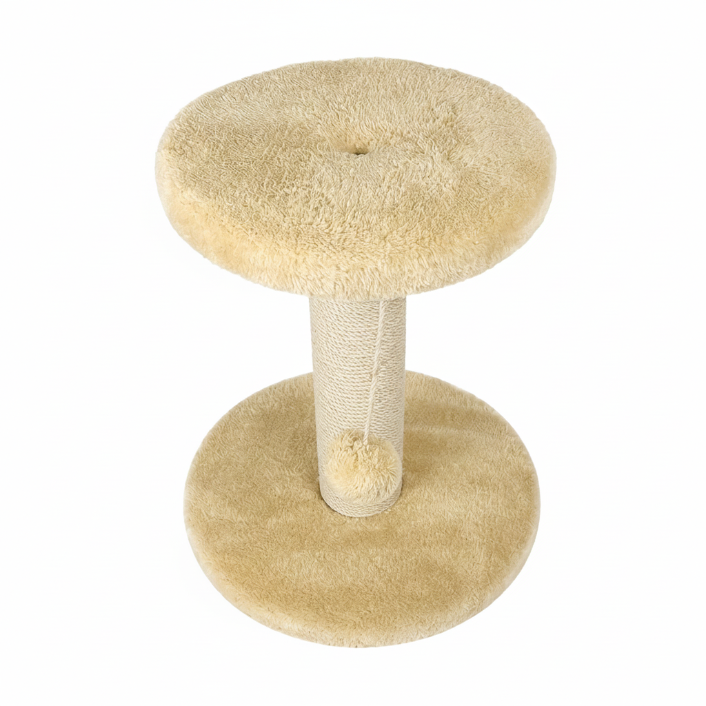 Cat Scratcher Beige Top View