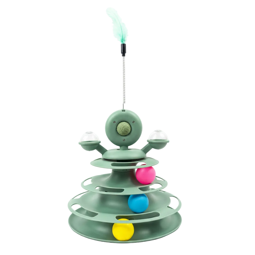 Cat Toy Tower - Catnip Inside Circle