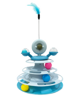 Cat Toy Tower with Blue Ball