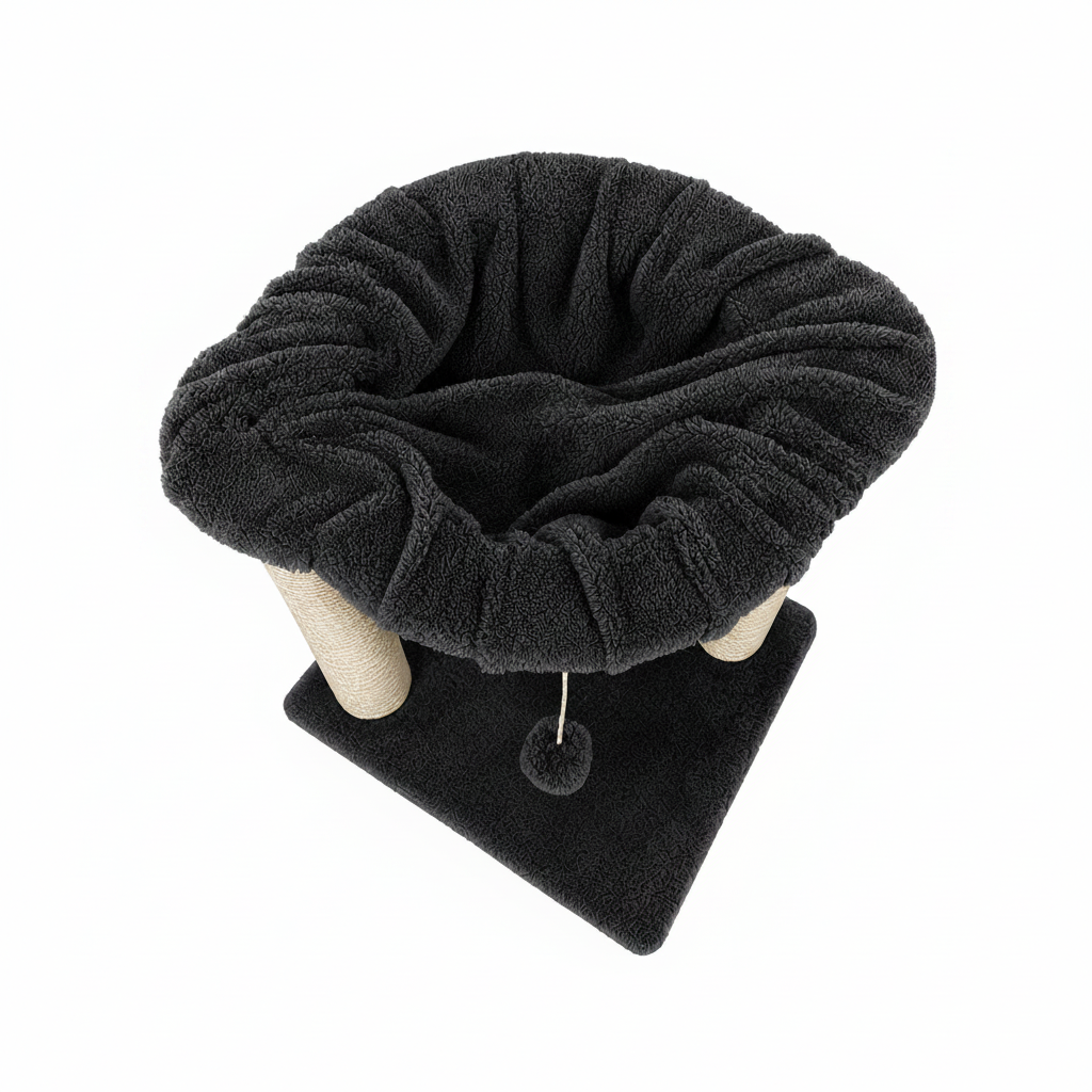 Cat Tree Black Top View