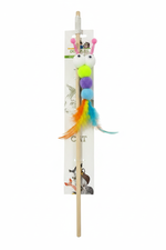 Cat Wand Toy Glitter Antenna - White Background