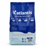 Bag of Atlantis silica gel cat litter on a white background