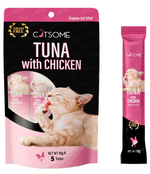 CATSOME Creamy Cat Stick Tuna with Chicken 75g (5 sticks/pack)