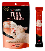 CATSOME Creamy Cat Stick Tuna with Salmon 75g (5 sticks/pack).