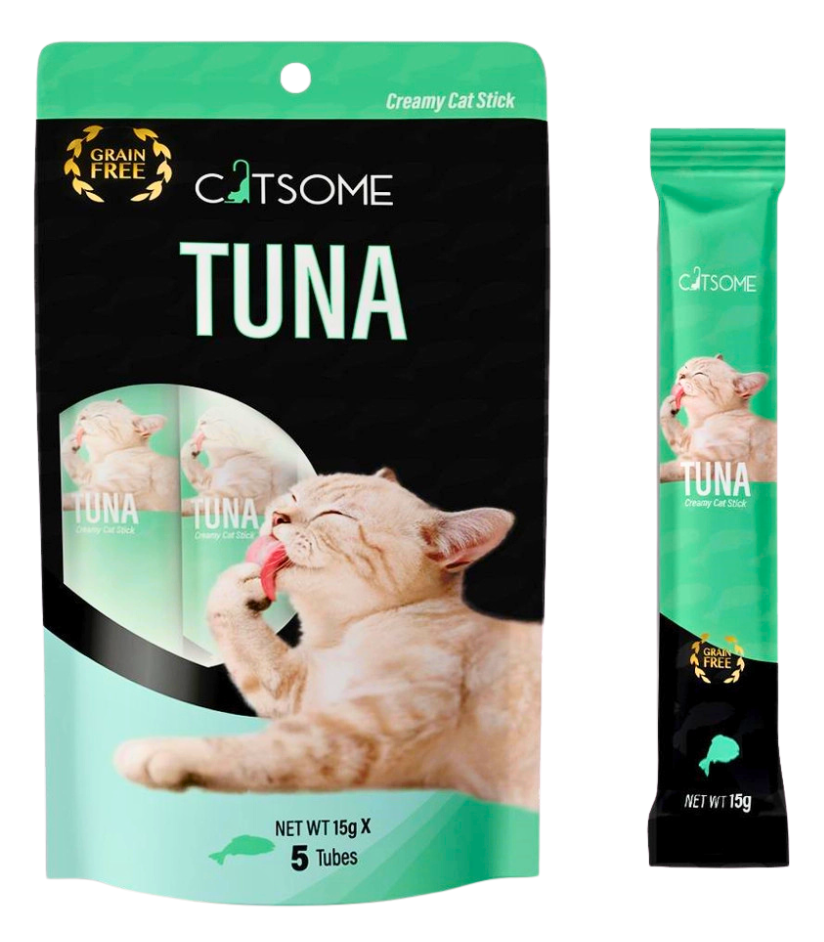 CATSOME Creamy Cat Stick Tuna 75g (5 sticks/pack).