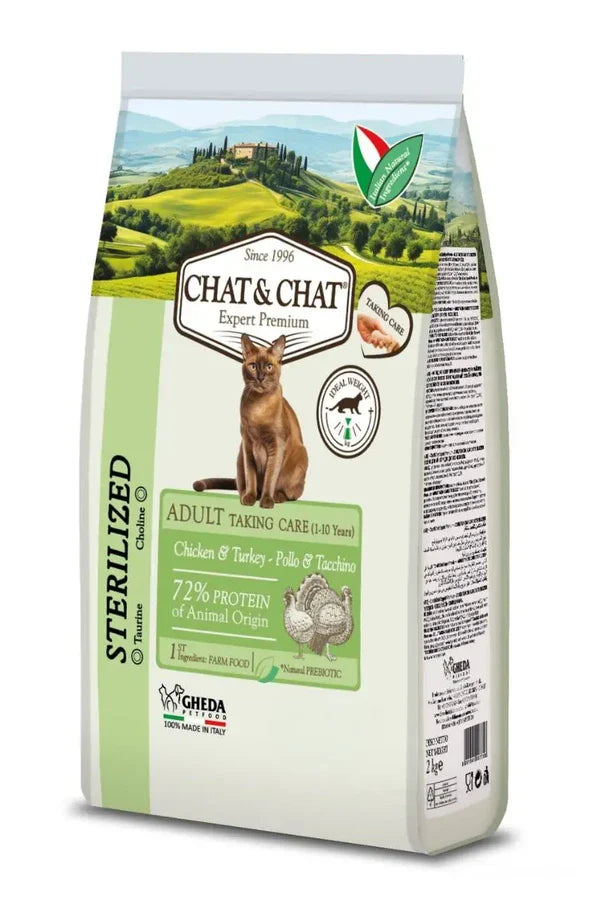 Chat&Chat Care Adult Sterilised Cat Dry Food Petfast.shop Chat&Chat Cat Dry Food Food petfast.shop Egypt PCH1055S-1 900 g 275.00