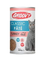 Groovy Wet Food For Cats Classic pate turkey 400g.