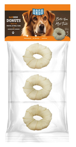 Orgo Rawhide Donuts for Dog Dental Oral Care 3 PC Medium.