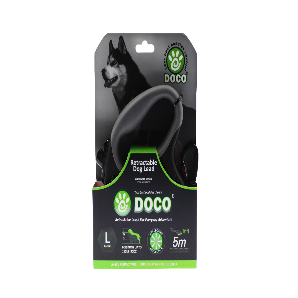 DOCO® ALL DAY ADVENTURE RETRACTABLE DOG LEASH.