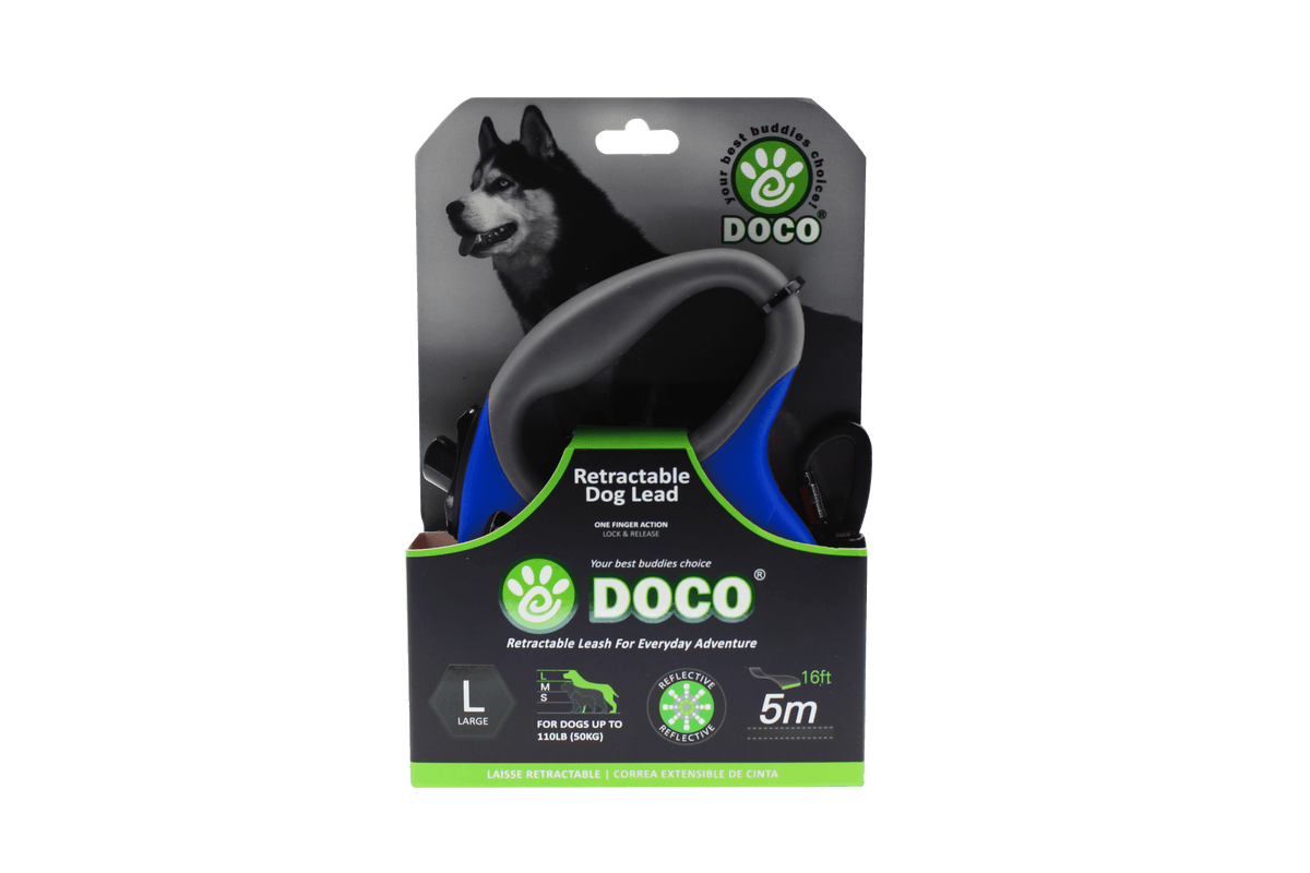 DOCO® ALL DAY ADVENTURE RETRACTABLE DOG LEASH.