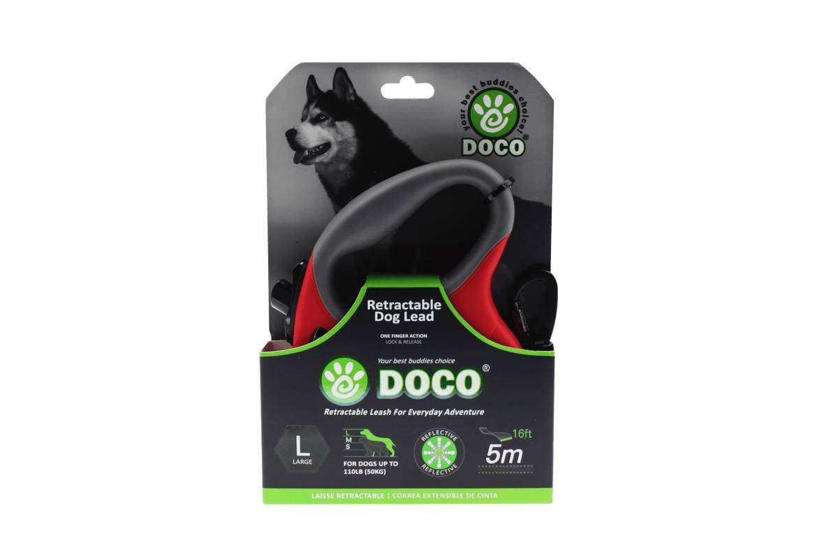 DOCO® ALL DAY ADVENTURE RETRACTABLE DOG LEASH.
