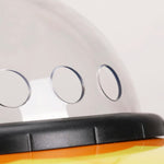 Close-up of a car's side mirror with a white background
