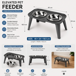 Raised Dog Double Bowl Stand | Elevated Double