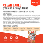 Wanpy Biscuits Crunchy Pocket Salmon & Roe Recipe 60 g