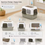 Cat Litter Box with Scratch Size 40*57.5*40Cm Petfast.shop Generic Box & Accessories & Litter Cat Litter Box & Accessories petfast.shop EgyptDefault Title 1100.00