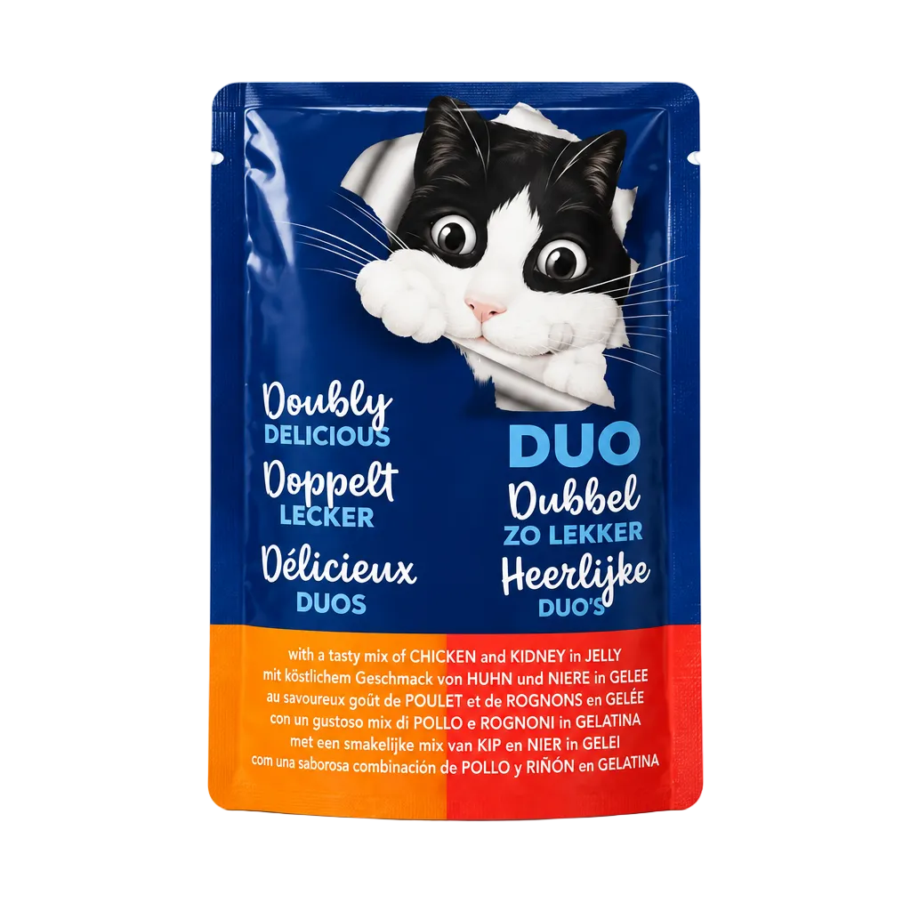 Felix Doubly Delicious DUO Chicken Kidney white background