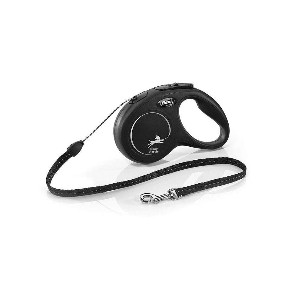 Flexi Classic Medium 5m Retractable Tape Leash for Dogs Up to 25kg.