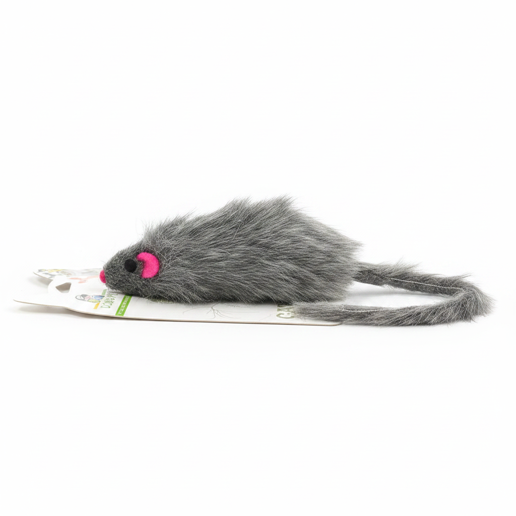 Gray Mouse Cat Toy - Side