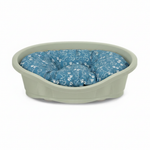 Green Bed - Blue I Love Pet Cushion