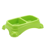 Green Elevated Pet Bowl - White Background