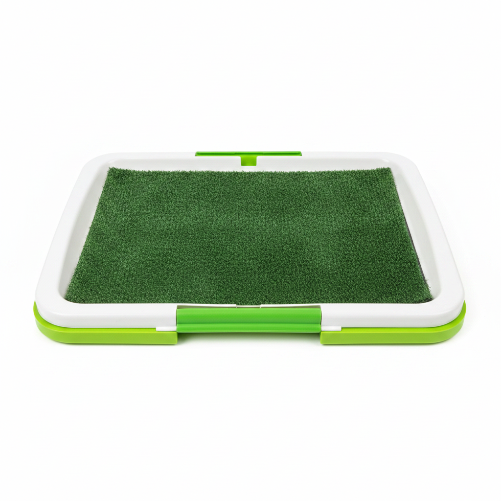 Green Pet Potty Tray - Top Angle
