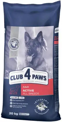 Club 4 Paws Dry Food for adult Active Dog 20 kg.