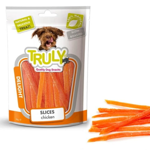 Truly Dog Snacks Delight Slices Chicken 90g.