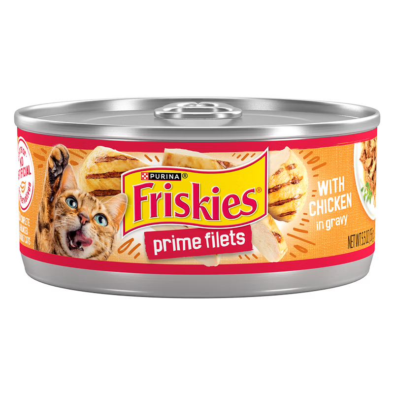 Friskies Prime Filets with Chicken in Gravy Wet Cat Food 156g