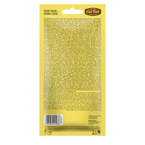 Cat Fest Creamy Snacks Salmon with Caviar 40g