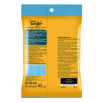 Yellow package of Pedigree Tasty Bites with blue top on a white background