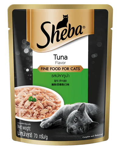 Sheba Premium Cat Food Tuna 70g