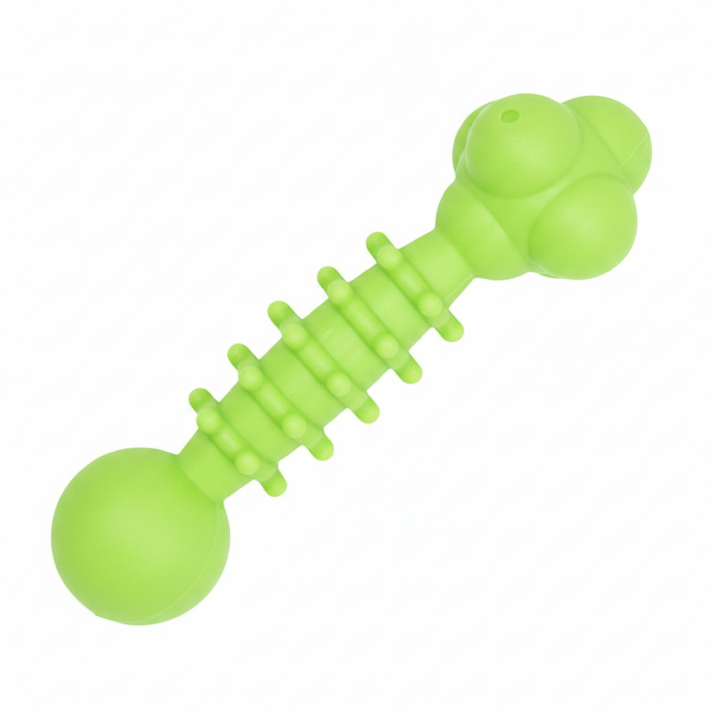 Light Green Dog Chew Toy - White Background