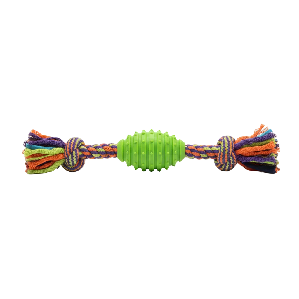 Bomei Pet Dog Teething with Rope Toy