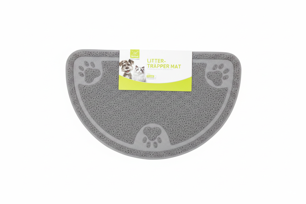 Litter Trapper Mat Gray - White Background