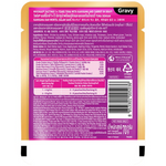 Back view of a Whiskas tuna can with purple label and yellow sides.