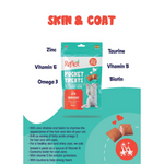 Reflex Pocket Treats for cats with skin and coat benefits on a white background
