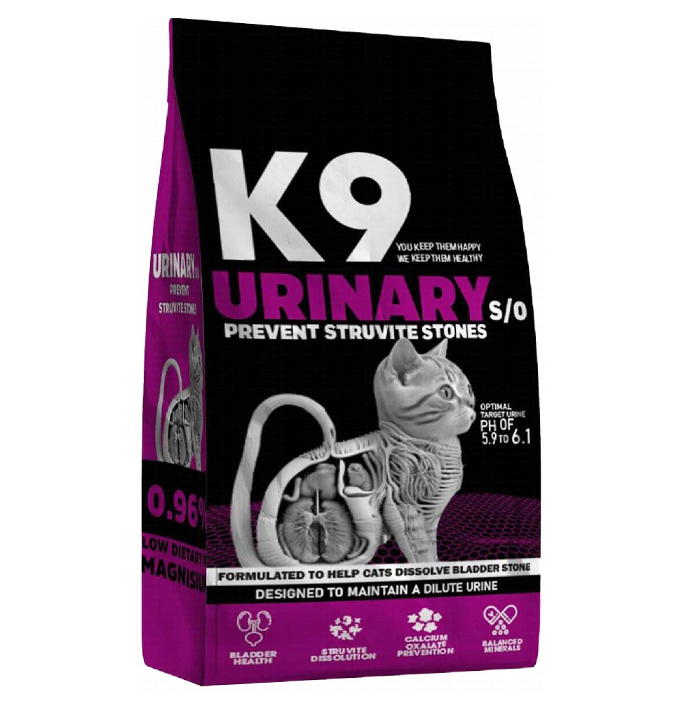 K9 Urinary S/O Dry Cat Food 2 kg.