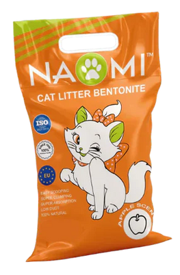Naomi Apple Clumping Cat Litter 10L + Free Vega Plastic Scoop