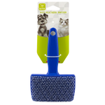 Nunbell Blue Pet Slicker Brush - White Background