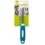 Nunbell Pet Comb أزرق على خلفية بيضاء