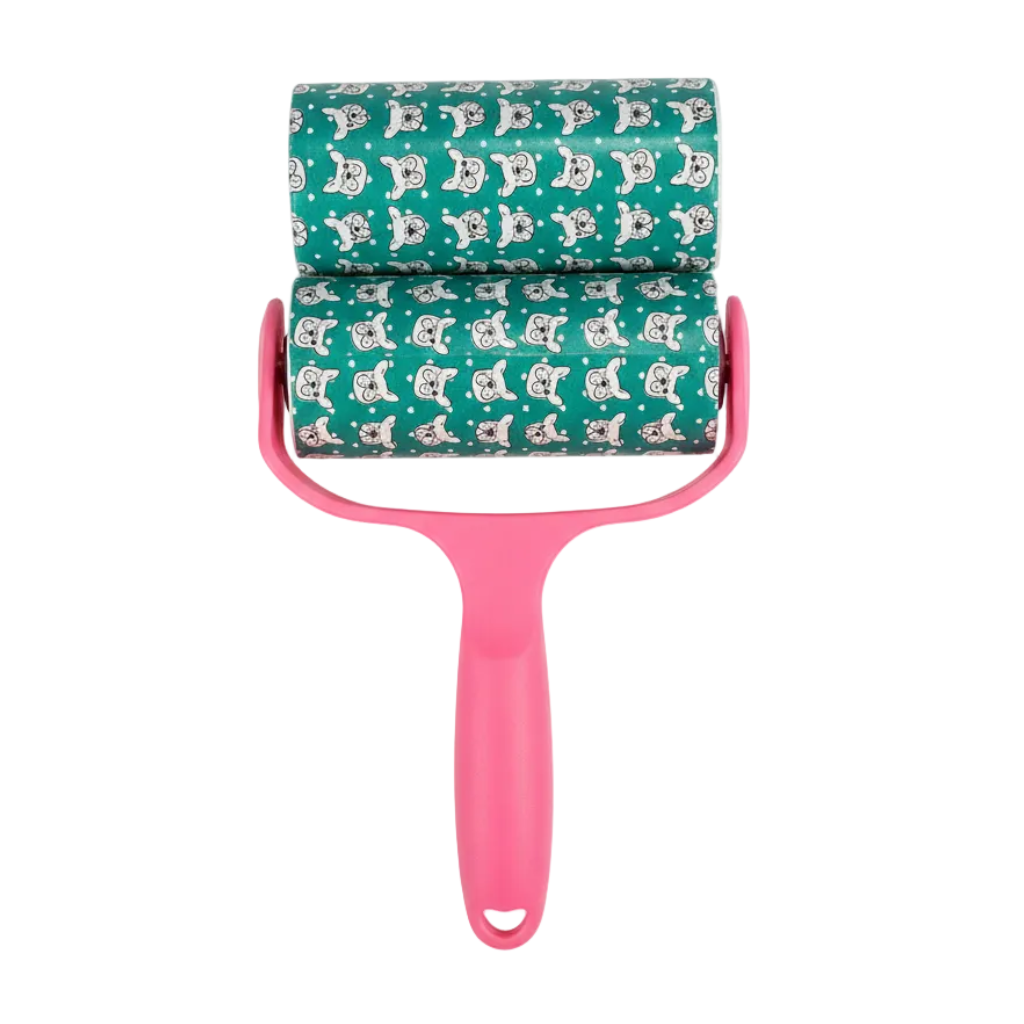 Pet Hair Remover - Teal Cat Pattern