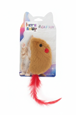 Pet's Shop Cat Toy Mouse - Brown